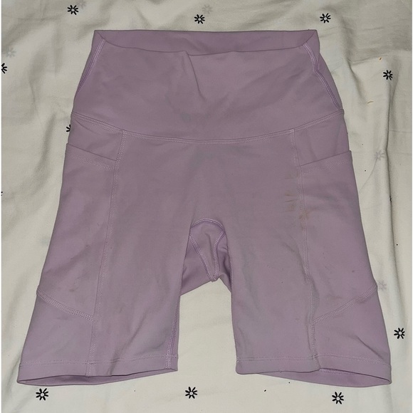 IWA COMPANY LILAC BIKER SHORTS W/ POCKETS - Picture 1 of 2